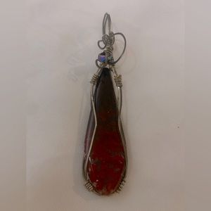 Mahogany Obsidian Hand wrapped Wire Pendant